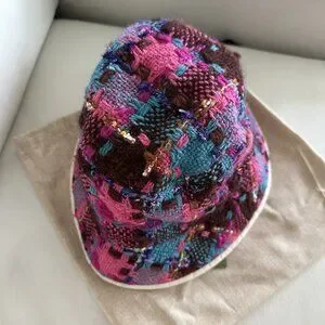 NWT GUCCI GG Elevation Tweed Spicy Multicolor Hat M 57 cm NWT GUCCI GG Elevation Tweed Spicy Multicolor Hat Bucket M  main image 4